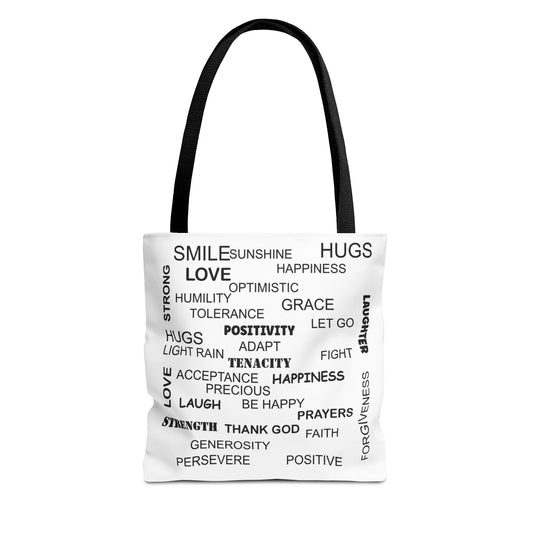 Amputee Tote Bag - Words of Encouragement Gift, Inspirational saying gift idae for her or him, Mother's day gift bag