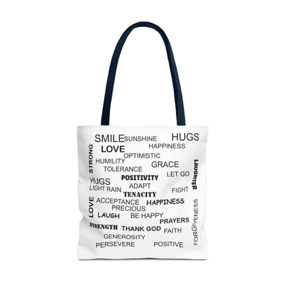 Amputee Tote Bag - Words of Encouragement Gift, Inspirational saying gift idae for her or him, Mother's day gift bag