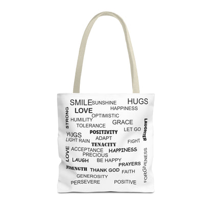 Amputee Tote Bag - Words of Encouragement Gift, Inspirational saying gift idae for her or him, Mother's day gift bag