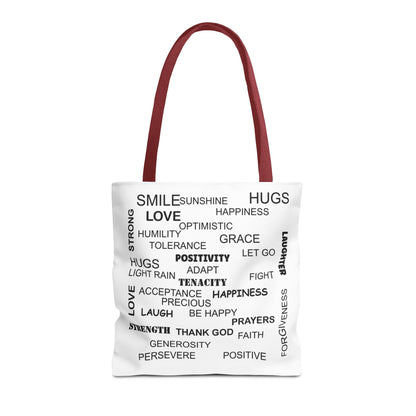 Amputee Tote Bag - Words of Encouragement Gift, Inspirational saying gift idae for her or him, Mother's day gift bag