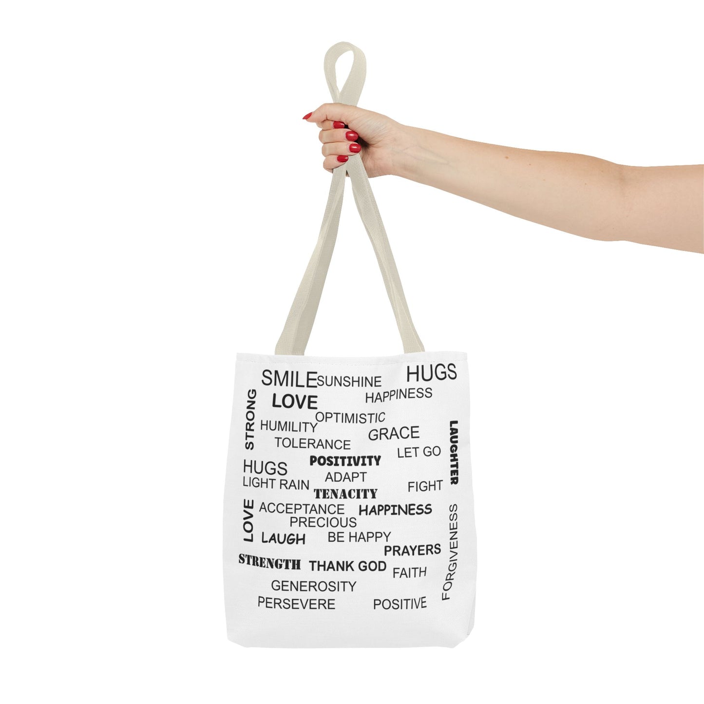 Amputee Tote Bag - Words of Encouragement Gift, Inspirational saying gift idae for her or him, Mother's day gift bag
