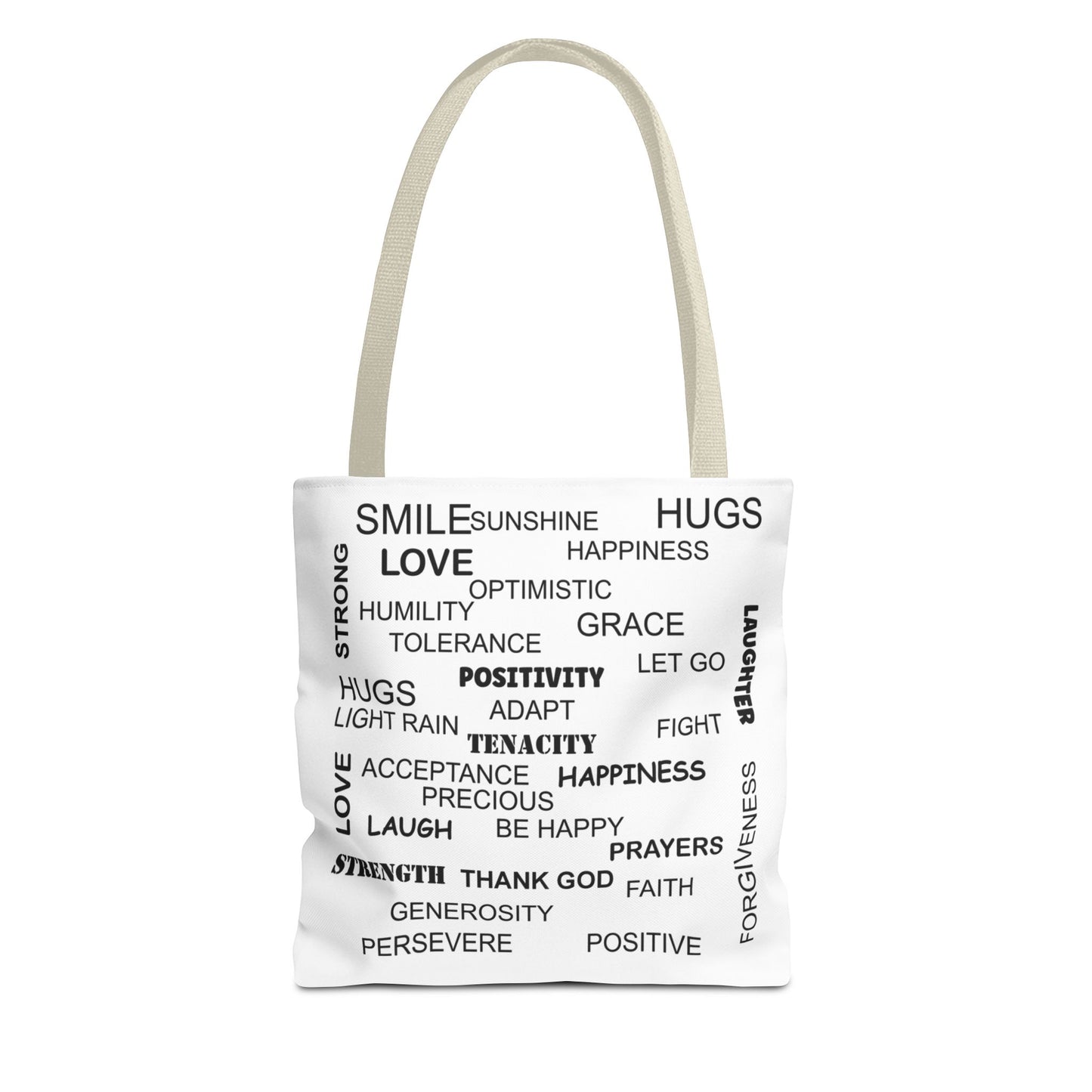 Amputee Tote Bag - Words of Encouragement Gift, Inspirational saying gift idae for her or him, Mother's day gift bag