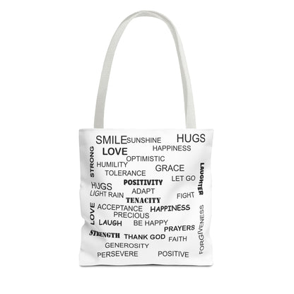 Amputee Tote Bag - Words of Encouragement Gift, Inspirational saying gift idae for her or him, Mother's day gift bag