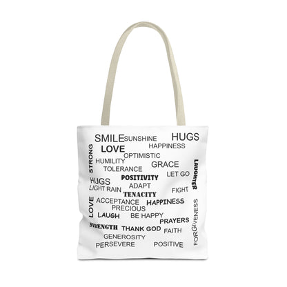 Amputee Tote Bag - Words of Encouragement Gift, Inspirational saying gift idae for her or him, Mother's day gift bag